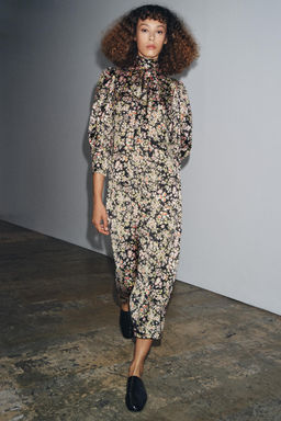 ZW COLLECTION FLORAL MIDI DRESS - Zara фото 2