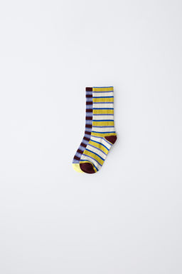 2-PACK OF STRIPED LONG SOCKS