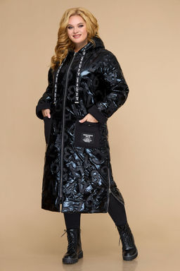 Пальто Svetlana Style 1826 черный+буквы