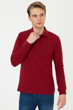 U. S. Polo Assn / Мужской красный базовый свитшот