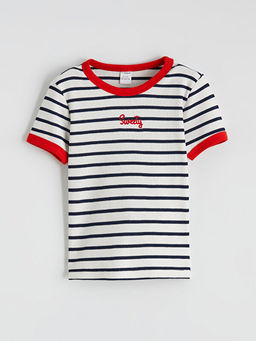 Nak??l? ?izgili K?z ?ocuk Ti??rt