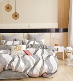 Постельное белье - Поплин Премиум 6002 изгиб 2-спальный с Евро простыней