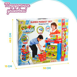 Игровой модуль «Торговая лавка» с тележкой и аксессуарами