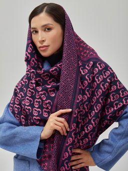 В составе шерсть ! теплый двусторонний палантин - Tantino фото 8