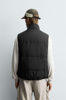 RUBBERISED PUFFER GILET - Zara фото 3