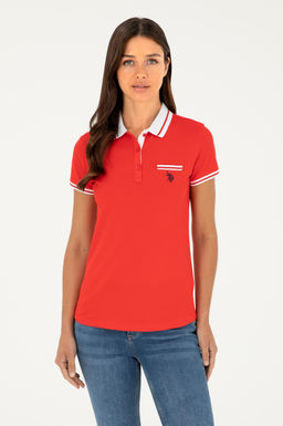 Футболка U.S. Polo Assn хлопок с эластаном красная фото 8