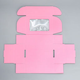 Цена за 5 шт. Коробка подарочная сборная с окном, упаковка, «Розовый», 24 х 8 х 16 см