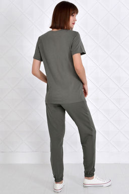 Арт. 2349 Костюм темная олива женский 44-52 (5 шт) Цвет:верх- темная олива, низ- темная олива - Калинка фото 16