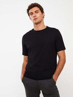 Bisiklet Yaka Penye Erkek Ti??rt