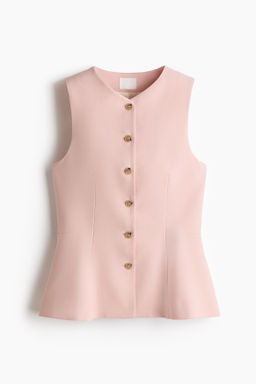 Chaleco con peplum