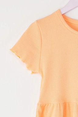 Ac?k Pembe K?z Cocuk Pamuklu Esnek Mini Nak?sl? Orme Elbise TKDSS25EL00008 - Trendyolmilla фото 4