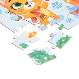 Пазлы набор 4 в 1 Новый год с друзьями - Puzzle time фото 3