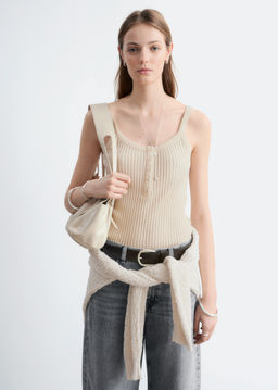 Camiseta de tirantes con bordes ondulados - H&m фото 3