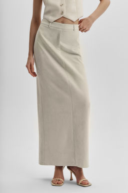 Юбка из замши прямого силуэта - Mollis фото 2