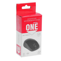 Мышь Smartbuy ONE 358AG-K, беспроводная, оптическая, 1200 dpi, USB, 2xAAA, черная