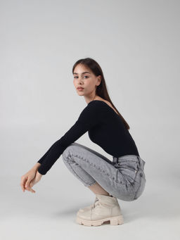 Ботинки 330.21074m.Бежевый/Шерсть