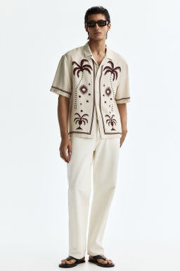 Camisa resort estampada Relaxed Fit - H&m фото 4