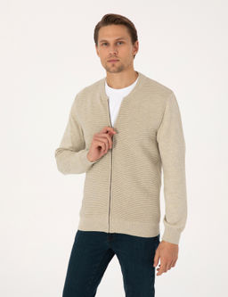 Kum Melanj Slim Fit Fermuarl_ Triko H_rka