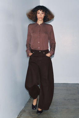 ZW COLLECTION MID-WAIST BALLOON JEANS