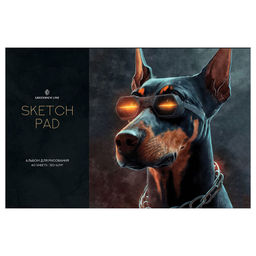Альбом для рисования Greenwich Line 40л. на скрепке, 120 г/м "Black Dog" (PS40s-59518) обложка картон