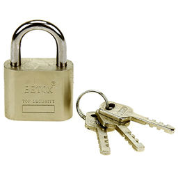 Замок навесной, стальной 40мм Betox Top security, 40х60х18мм, 3 ключа, в блистере (Китай)