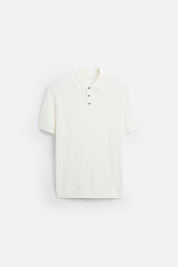 REGULAR FIT KNITTED POLO SHIRT - Zara фото 7