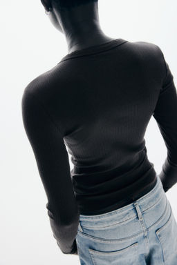 Camiseta de canal? con cuello panadero - H&m фото 5