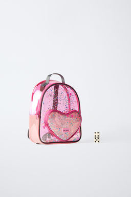 HEART VINYL MINI BACKPACK - Zara фото 6