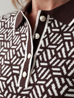 Джемпер жаккардовой вязки с кашемиром VILATTE