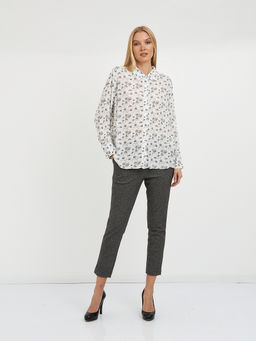 брюки женские серые