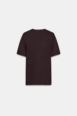 PLAIN KNIT SHORT SLEEVE TOP - Zara фото 7
