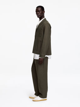 Blazer relajado de algod?n y lino - H&m фото 7