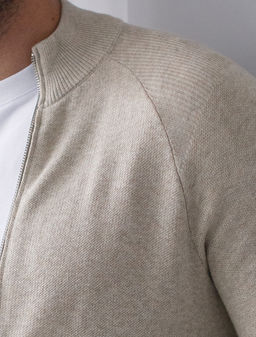 VILATTE / Джемпер тонкой вязки из хлопка на молни  фото 12