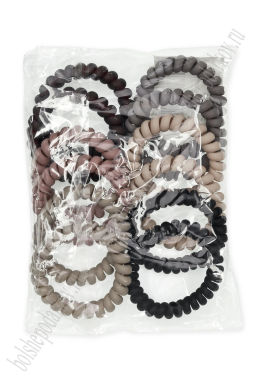 Резинки-пружинки для волос 5,5 см (12 шт) SF-7806, ассорти №4