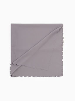 Скатерть «Доляна», однотонная, серая, 140×260 см