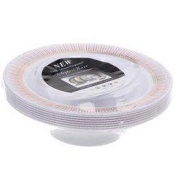 Салатник 14*4см "DOLCE VITA" в наборе 8шт, красный