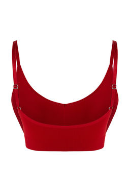 TRENDYOLMILLA Ekru Seamless/Dikissiz Ip Ask?l? Balensiz Kaps?z Bralette Orme Sutyen THMAW22SU0030 фото 6
