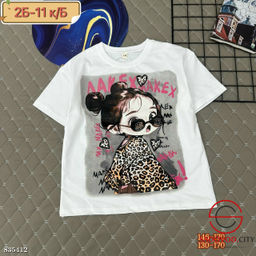 Футболка для девочки с рисунком