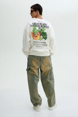Sudadera con estampado Oversized Fit - H&m фото 6