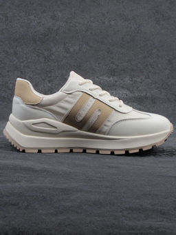 03-WG040-2M MILK/BEIGE Кроссовки демисезонные женские (натуральная кожа) - Фабричный китай фото 11