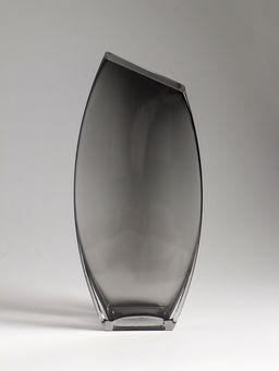 Ваза «Эйми», 29.5×13 см, стекло, серая