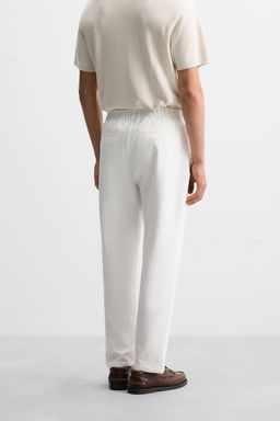 COMFORT FIT JOGGER WAIST TROUSERS - Zara фото 3