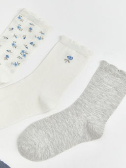 ?i?ekli Kad?n Soket ?orap 5li