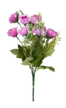Искусственное растение Blumentag ATJ-06 Растение искусственное Роза 32 см 5 х 1 шт. 06 фуксия