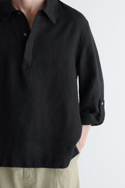 CAMISA DE LINO SIN BOTONES - H&m фото 4