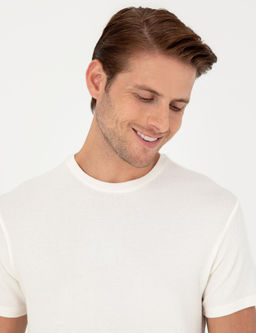 Ekru Slim Fit Basic Ti__rt - Pierre cardin фото 2