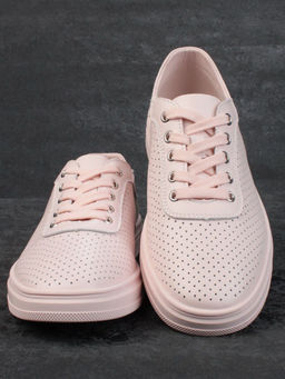 05-PDXL143-3 PINK Кроссовки женские (натуральная кожа) - Фабричный китай фото 10