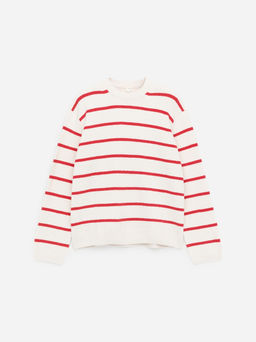 Jersey relaxed fit en mezcla de algod?n