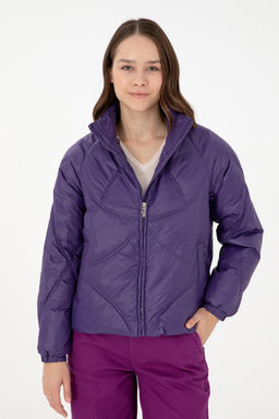 Женское фиолетовое пальто Неожиданная скидка в корзине - U.s. polo assn фото 3