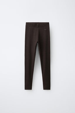 LEGGING RIB ETIQUETA / Marr?n